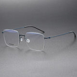 Handmade High Quality 5511 Denmark Titanium No Screw Korea Glasses Frames Optical Ultra-light Business Square Men Glasses Frame