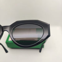 Black Acetate Oval Sunglasses For Women Brand Designer Summer PROTECT Hot Products Ladies Female Shield For Sun Glasses UV400