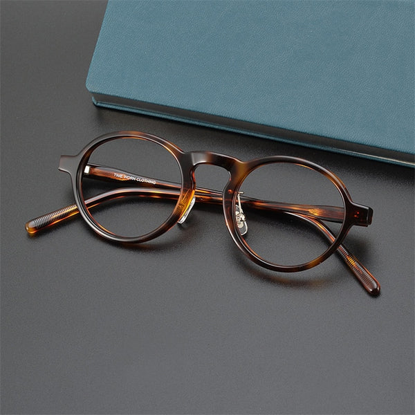 TIME WORN CLOTHING handmade acetate glasses frame for men and women  myopia  prescription round glasses frame