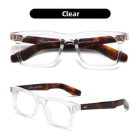 Jacques NN-037 Retro Vintage High Quality Men Women Glasses Frame  Rectangular Acetate myopia  prescription glasses