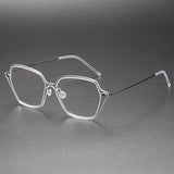 Spectacles For Men Denmark Linde 6621 Titanium No Screw Korea Suqare Glasses Frames Optical Ultra-light Business Frame