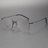 Hadnmade Men Square Glasses Frame 5535 Denmark Brand High Quality Titanium No Screw Glasses Frames Optical Ultra-light Business