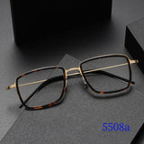 High Quality Denmark Brand 5508A Titanium No Screw Korea Glasses Frames Optical Ultra-light Business Men eyeglasses