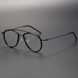 Reading Glasses For Men 5507A Denmark Titanium No Screw Glasses Frames Optical Ultra-light Business Round  Prescription Glass