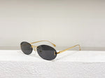 2023 Fashion women's sunglasses Oval sunglasses Titanium alloy brand designer UV400
