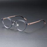 Eyeglasses Men 1176  Round Denmark Titanium No Screw Korea Glasses Frames Optical Ultra-light Business Reading Glasess For Men