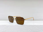 2023 Latest Fashion Sunglasses, Borderless Sunglasses Titanium Alloy Frame Brand Designer for Men and Women UV400