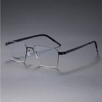 Suqare Denmark Linde 9628 Titanium No Screw Korea Glasses Frames Optical Ultra-light Business Eyeglasses Men