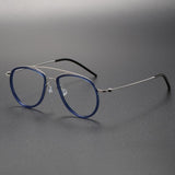 Reading Glasses For Men 5507A Denmark Titanium No Screw Glasses Frames Optical Ultra-light Business Round  Prescription Glass