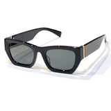 Retro Fashion Sunglasses Women Men Brand Designer Rectangle Gradient Sun Glasses Shades Lens Ladies Frameless Eyeglasses