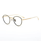 JZ8059 Titanium Alloy Retro Large Frame  Men Women Frame Glasses For Men and Women  myopia  prescription Round eyeglass frame