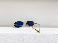 2023 Fashion women's sunglasses Oval sunglasses Titanium alloy brand designer UV400