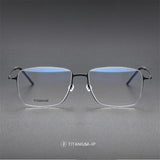Square High Quality 5508 Glasses Frame Handmade Denmark Titanium No Screw Korea Glasses Frames Optical Ultra-light Business