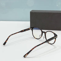 Eyeglass Frames Tom For Optical Lenses For Women FT5865 Round Acetate Glasses For Men Women's Eyeglass Frame With Original Case