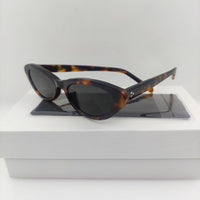 Small Oval Acetate Sunglasses Black Brand Designer Female Retro Shades For Women Fashion Sunglasses Girls Women Sun Glasses