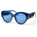 New Fashion Sunglasses Female Oversized Luxury Cat's Eye Sun Glasses High-End Designer Ladies Eyeglasses