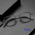 Man Glasses Frames 5506A Denmark Titanium No Screw Korea Glasses Frames Optical Ultra-light Business Eyeglass Frame