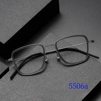Man Glasses Frames 5506A Denmark Titanium No Screw Korea Glasses Frames Optical Ultra-light Business Eyeglass Frame