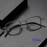 Man Glasses Frames 5506A Denmark Titanium No Screw Korea Glasses Frames Optical Ultra-light Business Eyeglass Frame