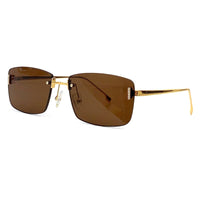 2023 Brand Designer Women Sunglasses Rimless Sun Glasses Square Eyeglasses Alloy Summer Eyewear UV400