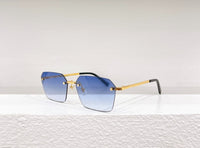 2023 Latest Fashion Sunglasses, Borderless Sunglasses Titanium Alloy Frame Brand Designer for Men and Women UV400