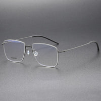 Square High Quality 5508 Glasses Frame Handmade Denmark Titanium No Screw Korea Glasses Frames Optical Ultra-light Business