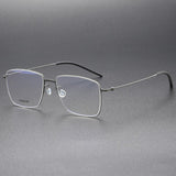 Square High Quality 5508 Glasses Frame Handmade Denmark Titanium No Screw Korea Glasses Frames Optical Ultra-light Business