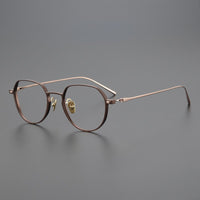 7.8G Japanese Super Light Eyeglasses Frames Men Women Prescription Glasses Asian Pure Titanium Top Designer Round Eyewear