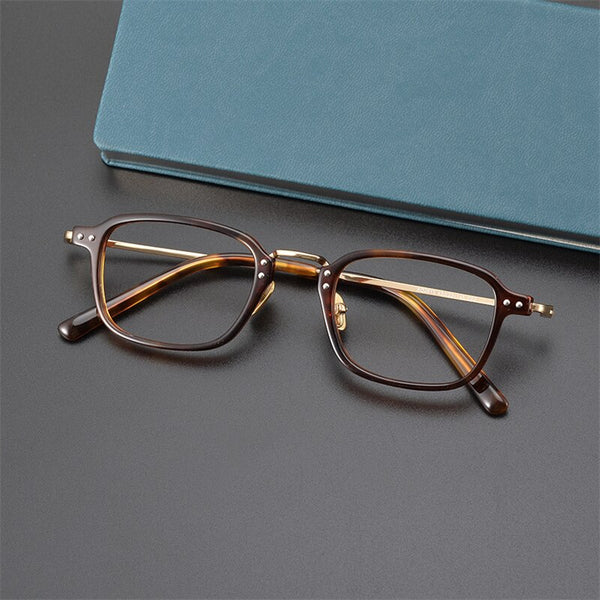 XQ2615 Square retro myopia Oval glasses frame for men and women  myopia  prescription myopia  Plate eyeglass frame full frame