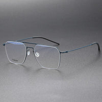 Fashion 5517 High Quality Denmark Titanium No Screw Men Glasses Frames Optical Ultra-light Business Suqare Computer Reading