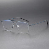Fashion 5517 High Quality Denmark Titanium No Screw Men Glasses Frames Optical Ultra-light Business Suqare Computer Reading