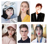 Nearsighted Myopia Computer Blue Light Blocking Reading Distance Glasses Circle Round Metal Frame Women Eyeglasses professional Customized Prescription