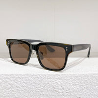 D407 Original Thickened Acetate Sunglasses Square Black Gradient Designer Brand Eyeglasses Tortoise Handamde High Quality Glass