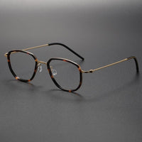 Eye Glasses For Men 5505A Round Denmark Titanium No Screw Korea Glasses Frames Optical Ultra-light Business Reading Ｇlasses