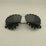 Fashion Party Rimless Sunglasses Vintage Gold Alloy Women Sunglasses Trending Products Yellow Retro Girls Sun Glasses UV400