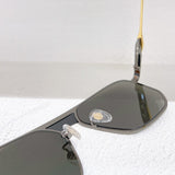 Pure Titanium Luxury Sunglasses 54Z Square Silver Eyeglasses Men Fashion Optical Uv400 Original Quality Eyewear with case