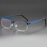 High quality 7046 Denmark Titanium No Screw Korea Glasses Frames Optical Ultra-light Business Square Glasses Frames