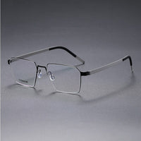Suqare Denmark Linde 9628 Titanium No Screw Korea Glasses Frames Optical Ultra-light Business Eyeglasses Men