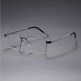 Suqare Denmark Linde 9628 Titanium No Screw Korea Glasses Frames Optical Ultra-light Business Eyeglasses Men