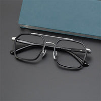 CH5255 Men Women's Reading Optical Eyeglasses Big Pure Titanium Square Frame Glasses For Men and Women Prescription Glasses