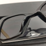 2023 Woman Square Acetate Summer Fashion Sunglasses For Women Steampunk Black Brand Designer New Irregular Shades Sun Glasses