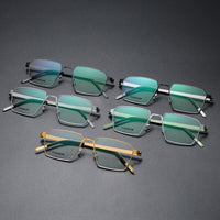 Suqare Denmark Linde 9628 Titanium No Screw Korea Glasses Frames Optical Ultra-light Business Eyeglasses Men
