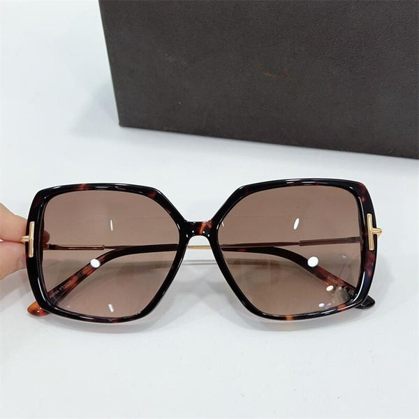 Female Sunglasses Tom For Original Brand Sunglasses FT1039 Acetate Square Retro Women's Glasses For The Sun With Oringinal Case