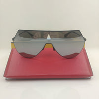 Sale 2021 Big Frame Goggle Black Silver Women Sunglasses For Men Male Brand Designer Party Girls Black Alloy For Sun Glasses