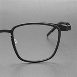 Eyeglasses Square Denmark Linde 9717 Titanium No Screw Korea Glasses Frames Optical Ultra-light Business Men's Reading Glasses