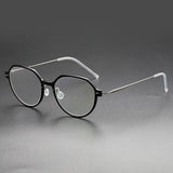 Glasses Frame Round Denmark Linde 6582 Titanium No Screw Korea Glasses Frames Optical Ultra-light Business