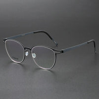 Titanium Eyeglass Frames Denmark Titanium No Screw Korea Glasses Frames Optical Ultra-light Business Luxury Glasses Men