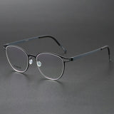 Titanium Eyeglass Frames Denmark Titanium No Screw Korea Glasses Frames Optical Ultra-light Business Luxury Glasses Men