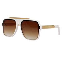 New Big Frame Sunglasses Fashion Retro Design Sunglasses Summer Square Eyeglasses High-End Summer Glasses