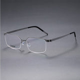 Prescription Glasses 7422 Denmark Titanium No Screw Korea Glasses Frames Optical Ultra-light Business Square Eyeglasses Men